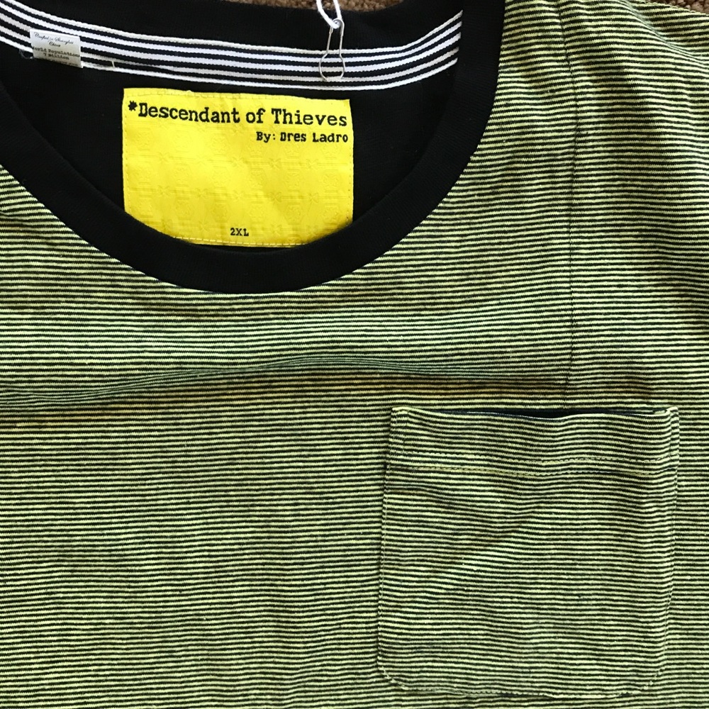 Descendant of Thieves Pocket Tshirt LTD Striped
